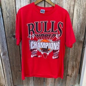 Chicago bulls shirt.